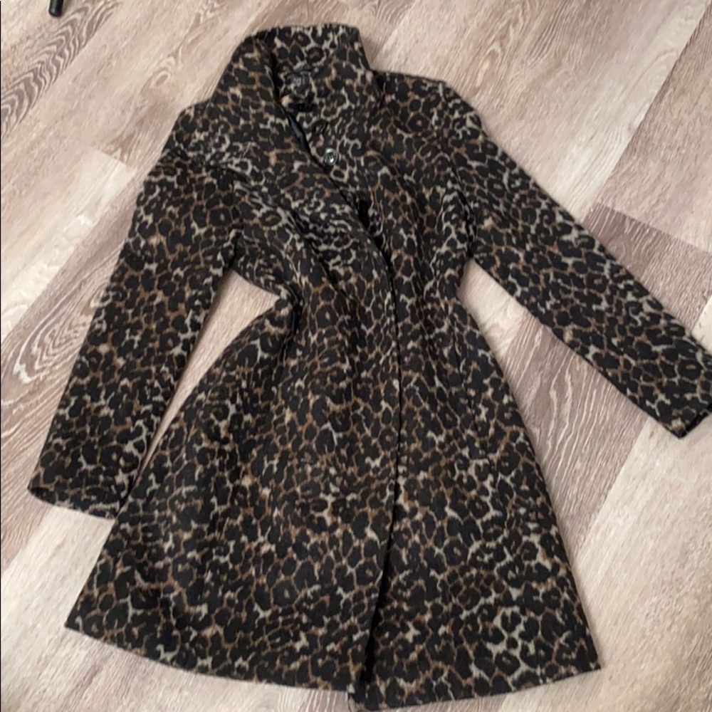 Beautiful Lined Via Spiga 6 Animal print coat